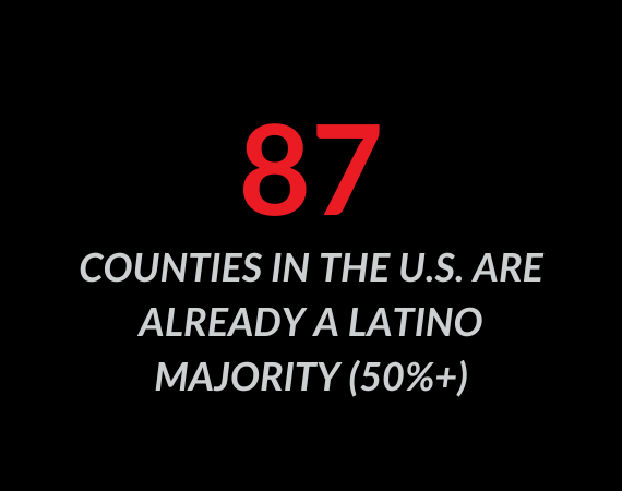 Counties with a Latino Majority